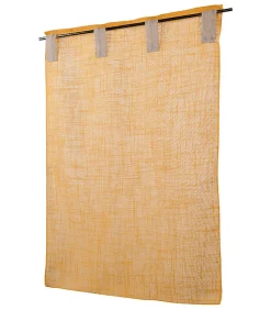 Vitrages Passants à la paire "Veronica" - 42x60cm - Moutarde