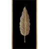 Vitrine décorative plume métal doré l.100 x H.50 cm CM creation