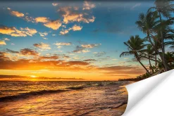 Vlieseline Papier Peint Photo COUCHER DE SOLEIL Plage Mer Paysage 3D 315cm x 210cm