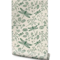 Vlieseline Papier Peint Photo LIBELLULE Fleurs Feuilles Pour Chambre
