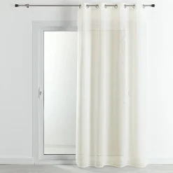 Voilage - Effet lin fluide (140x240 cm - Ivoire)