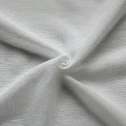 Voilage - Effet lin chiné (140x180 cm - Blanc)
