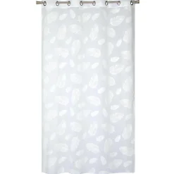 Voilage à œillets imprimé gomme blanc L.240 x l.140cm Dylrev