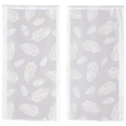 Voilage à œillets imprimé gomme blanc L.120 x l.60cm Dylrev
