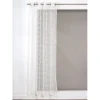 Voilage à œillets Waska effet cannage blanc ivoire L.240 x l.140cm Rocle