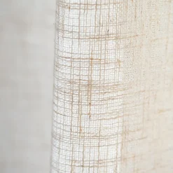 Voilage à oeillets naturel - Effet lin (140x260 cm - Lin)