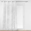 Voilage a oeillets 140 x 240 cm voile dévoré métallisé Magnolia