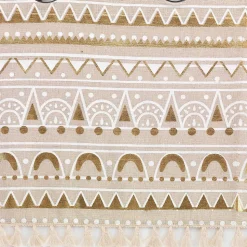 Voilage a oeillets 140 x 240 cm voile sablé + pompon Sundore