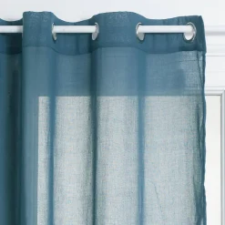 Voilage Ana - bleu orage - 140x240 cm - Atmosphera