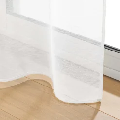 Voilage blanc fluide transparent (240x240 cm - Blanc)