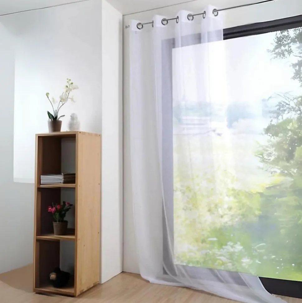 Voilage classique et grande largeur (300x260 cm - Blanc)