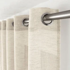 Voilage effet lin grande largeur 300x240cm - 300x240cm - Ecru