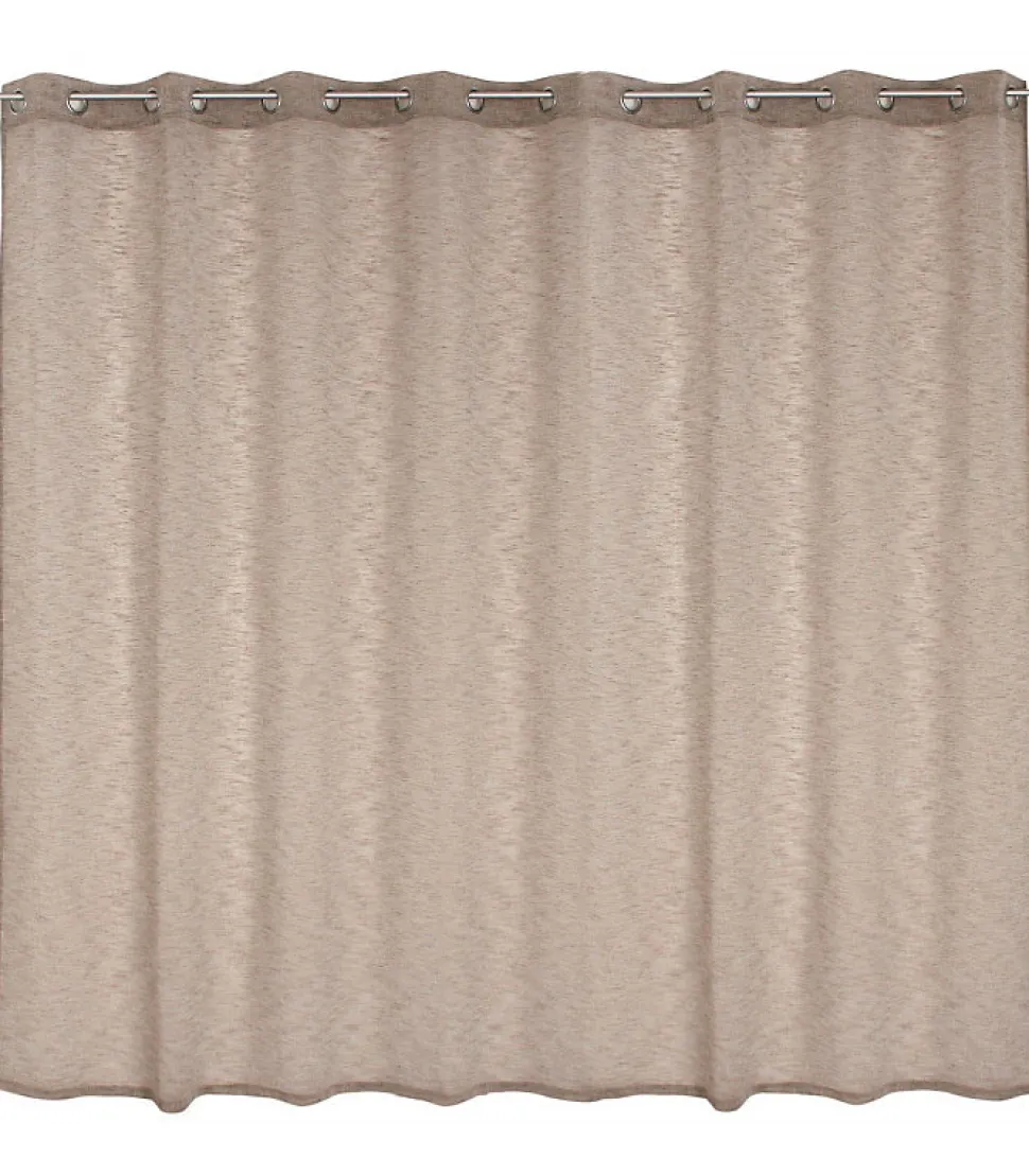 Voilage effet lin grande largeur 300x240cm - 300x240cm - Naturel