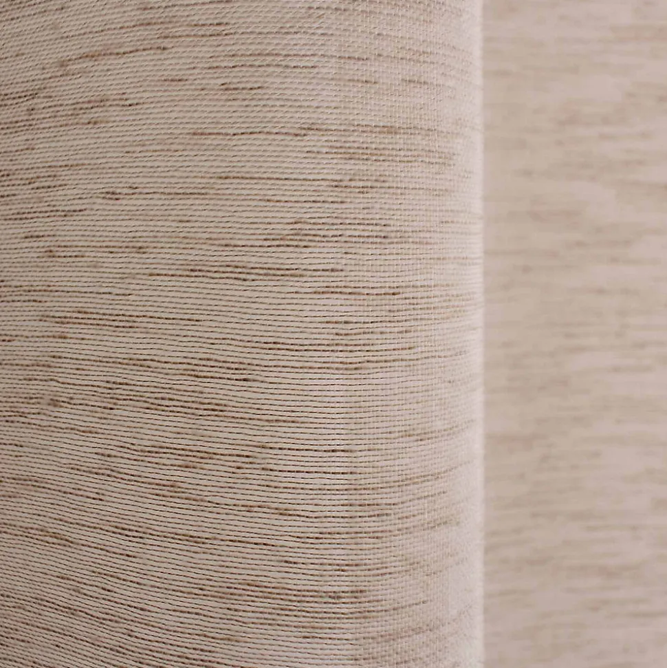 Voilage effet lin grande largeur 300x240cm - 300x240cm - Naturel