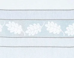 Voilage "Feuille de Chêne" à Galon Fronceur (300x240 cm - Blanc)