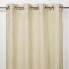 Voilage GoodHome Fola coloris naturel l.140 x h.260 cm