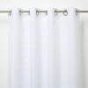 Voilage GoodHome Gorham blanc l.140 x H.260 cm