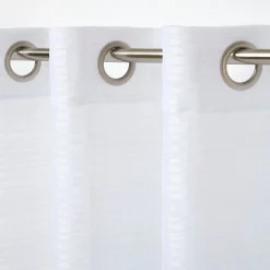 Voilage GoodHome Gorham blanc l.140 x H.260 cm