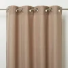 Voilage GoodHome Kippens coloris naturel l.140 x h.260 cm