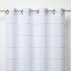 Voilage GoodHome Rizal blanc l.140 x H.260 cm