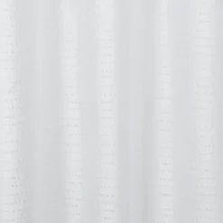 Voilage GoodHome Succusa blanc à lignes l.140 x H.260 cm