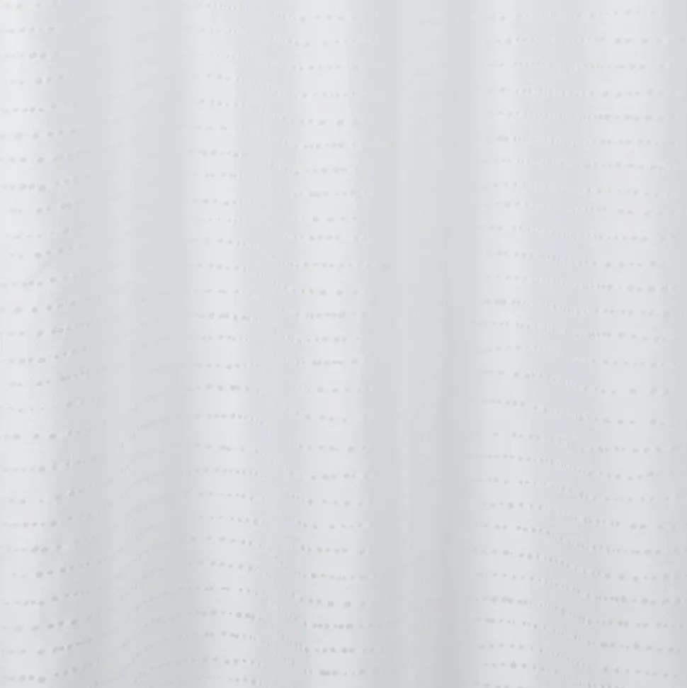 Voilage GoodHome Succusa blanc à lignes l.140 x H.260 cm