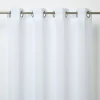Voilage GoodHome Yena blanc l.140 x H.260 cm