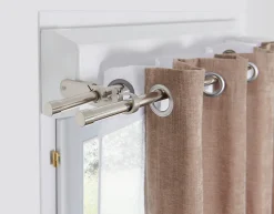 Voilage GoodHome Yena blanc l.140 x H.260 cm