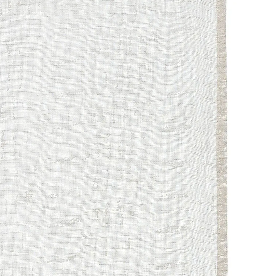 Voilage imprimé Fred beige 140x240cm - Atmosphera