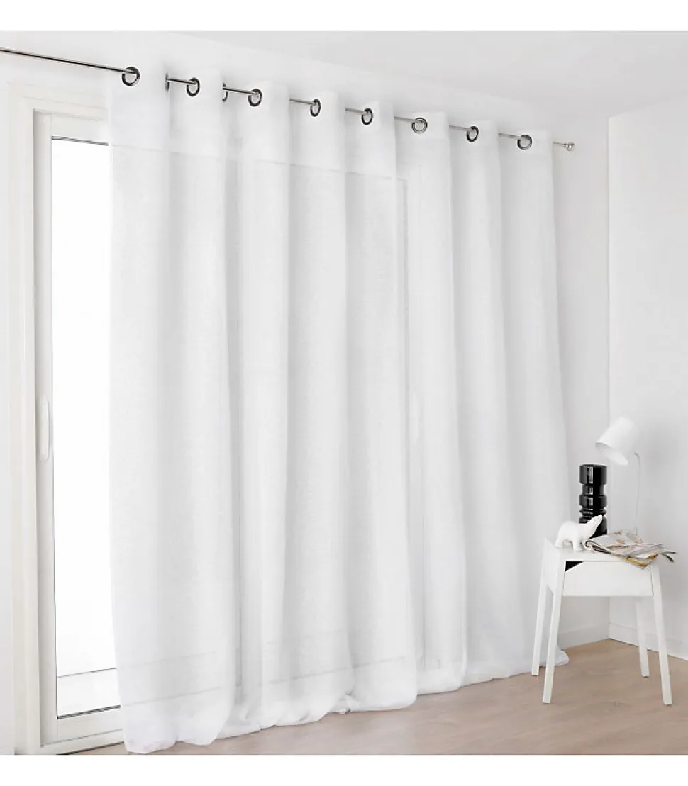 Voilage Kaolin Grande Largeur - 300x250cm - Blanc