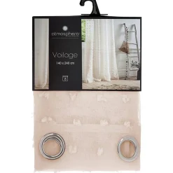 Voilage Lily - beige - 140x240 cm - Atmosphera
