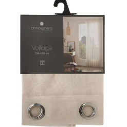 Voilage Moly - beige - 135x240 cm - Atmosphera