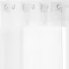 Voilage "Moly" tamisant 135 x 240 cm Atmosphera - Blanc