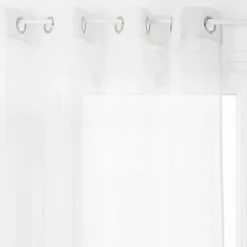 Voilage "Moly" tamisant 135 x 240 cm Atmosphera - Blanc
