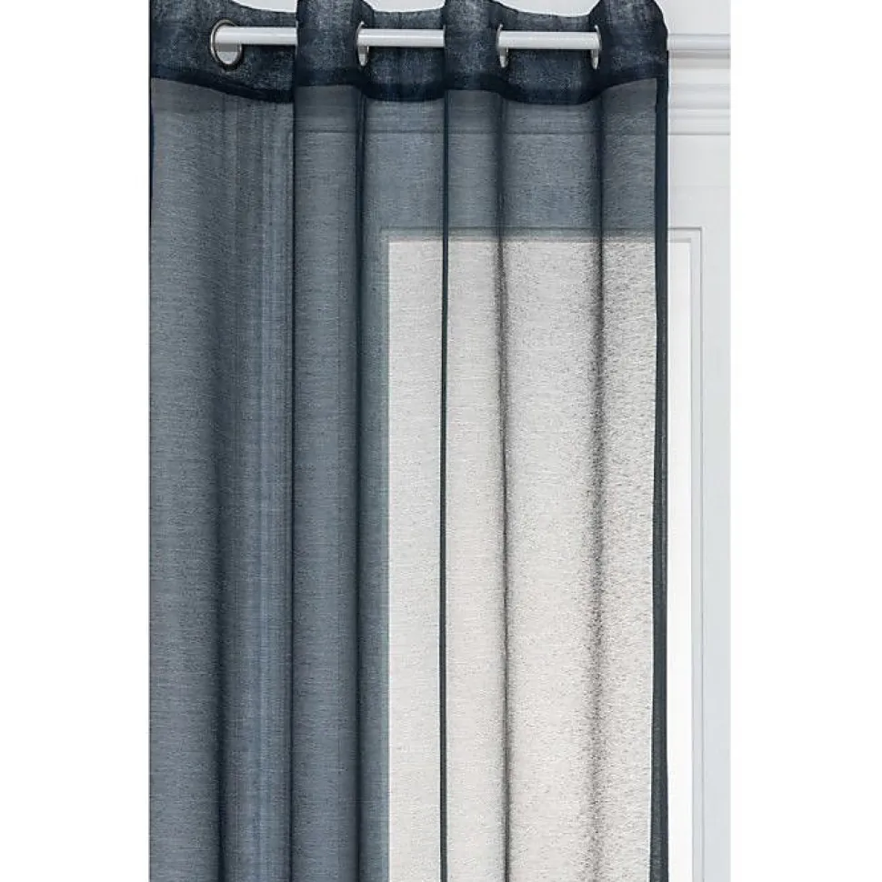 Voilage "Moly" tamisant 135 x 240 cm Atmosphera - Bleu