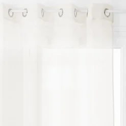Voilage "Moly" tamisant 135 x 240 cm Atmosphera - Ivoire