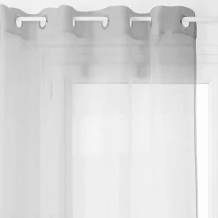 Voilage "Moly" tamisant 135 x 240 cm Atmosphera - Gris