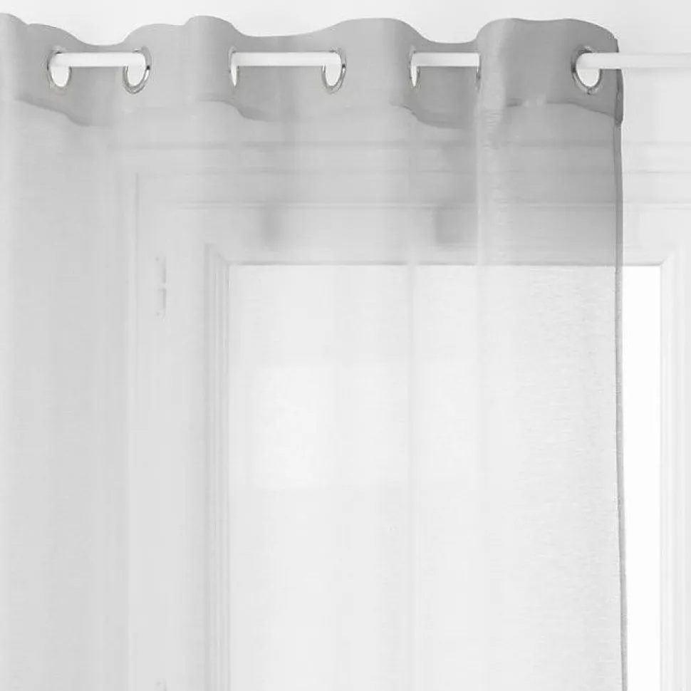 Voilage "Moly" tamisant 135 x 240 cm Atmosphera - Gris