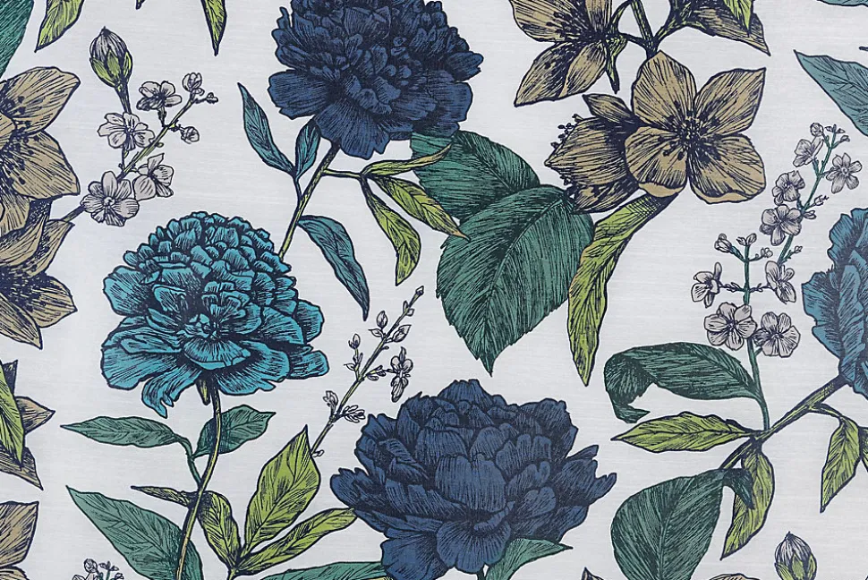 Voilage parfum en polyester Linder L.150 x H.240 cm bleu