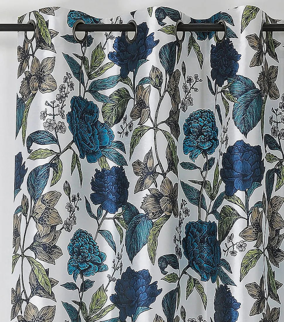 Voilage parfum en polyester Linder L.150 x H.240 cm bleu