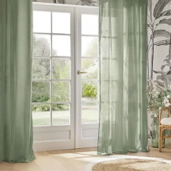 Voilage Paxta 135x240cm vert céladon - Atmosphera