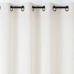 Voilage polycoton toucher doux et souple (140x240 cm - Ecru)