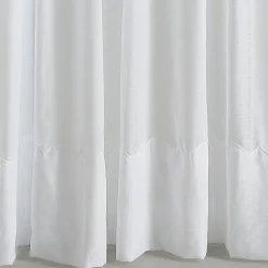 Voilage Poly-lin brodé Cornely (240x240 cm - Blanc)