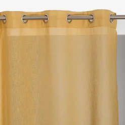 Voilage Romane jaune L.240 x l.140 cm