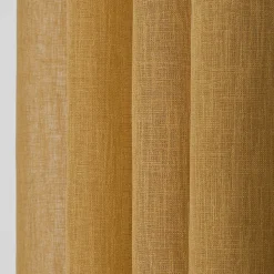 Voilage Romane jaune L.240 x l.140 cm