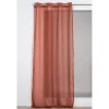 Voilage Romane rouille L.240 x l.140 cm