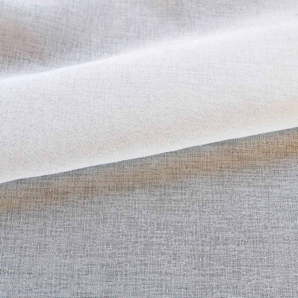 Voilage tamisant à galon fronceur (160x240 cm - Blanc)