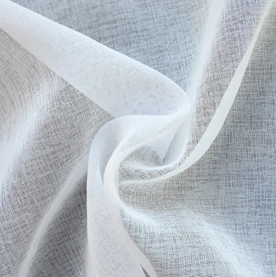 Voilage tamisant à galon fronceur (160x240 cm - Blanc)