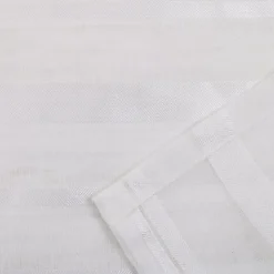 Voilage tamisant à œillets effet jacquard Wakea blanc satin L.260 x l.140cm GoodHome