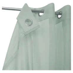 Voilage tamisant à œillets effet tissé Kymbe vert clair L.260 x l.140cm GoodHome